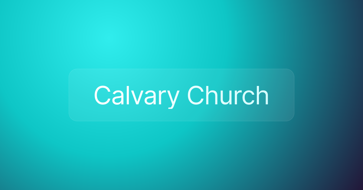 Calvary Church