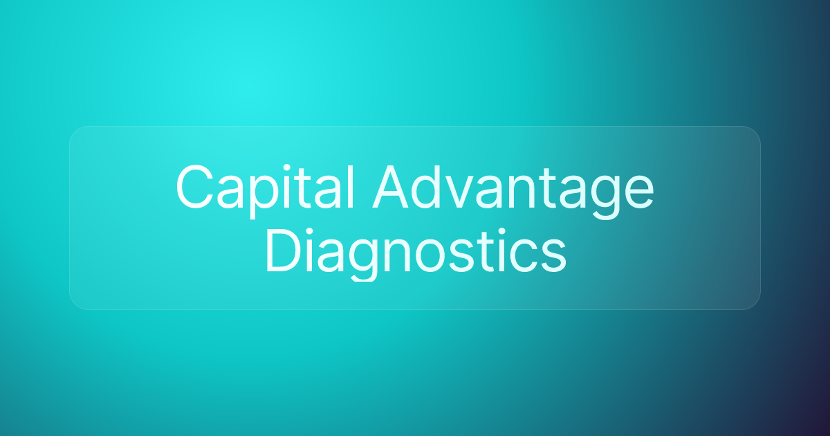 Capital Advantage Diagnostics