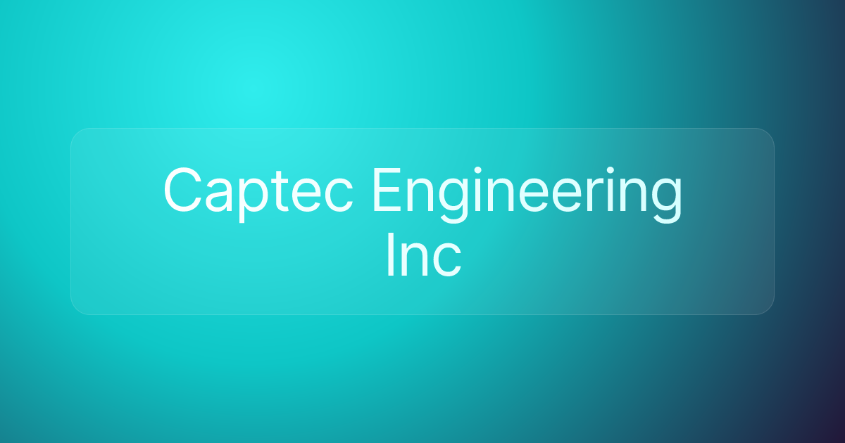 Captec Engineering Inc