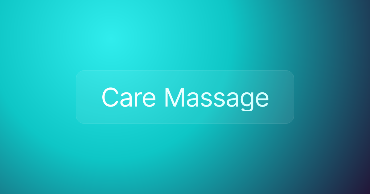 Care Massage