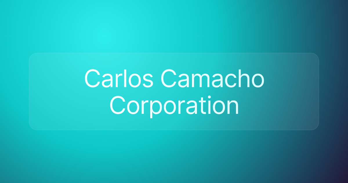 Carlos Camacho Corporation