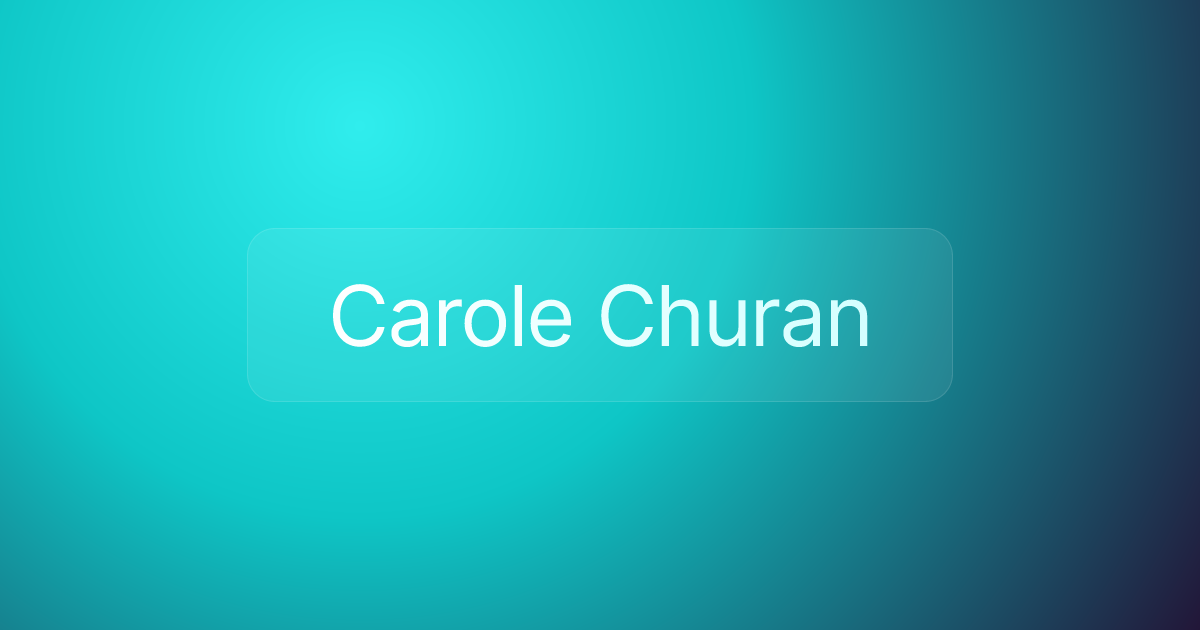 Carole Churan