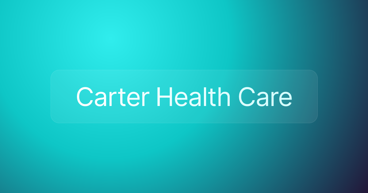 Carter Health Care