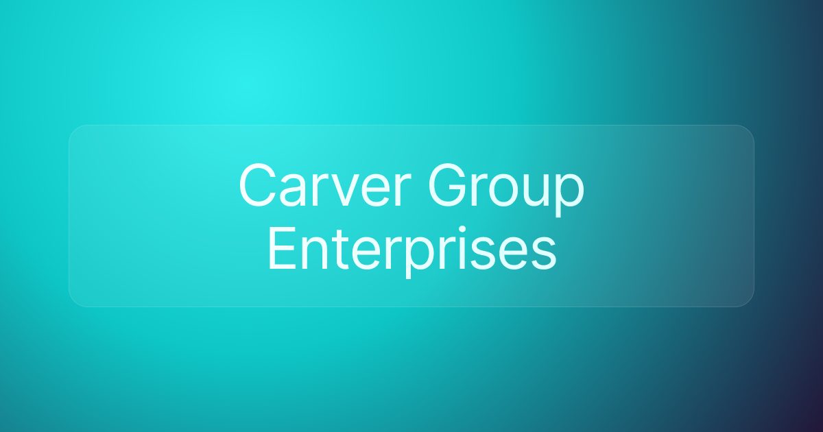 Carver Group Enterprises