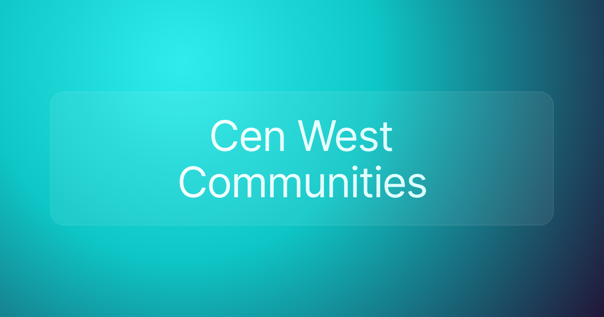 Cen West Communities