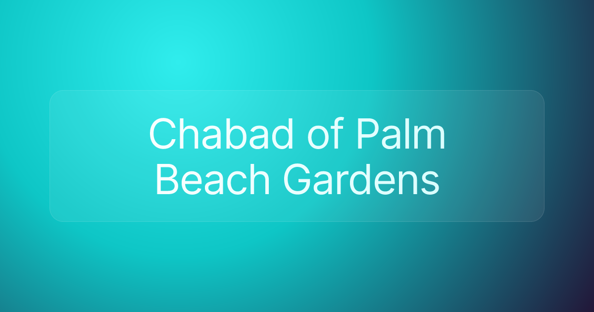 Chabad of Palm Beach Gardens