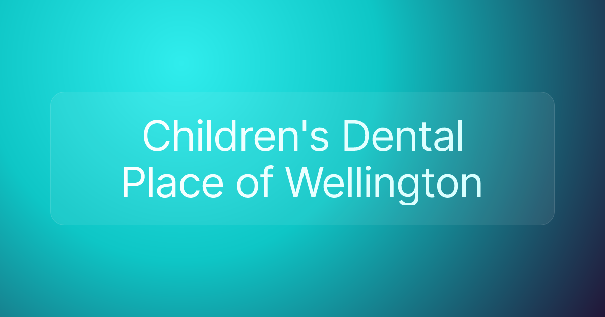Children's Dental Place of Wellington