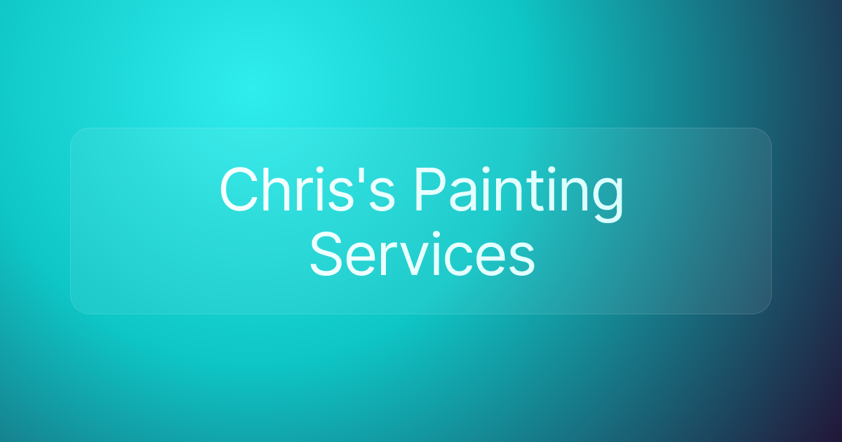 Chris's Painting Services