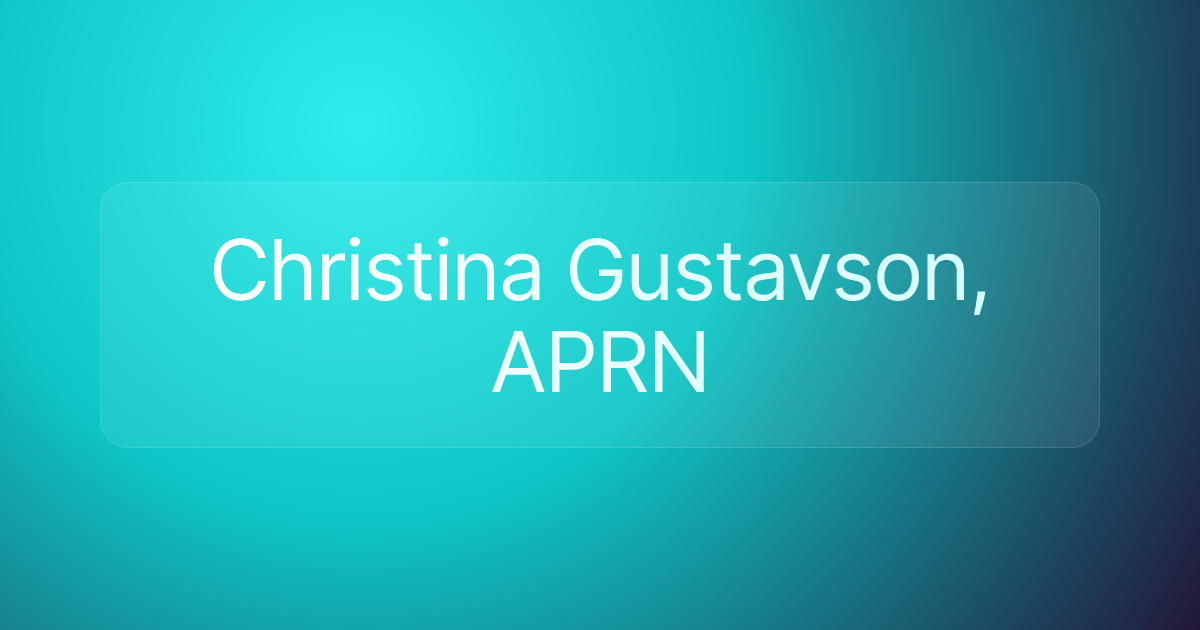 Christina Gustavson, APRN