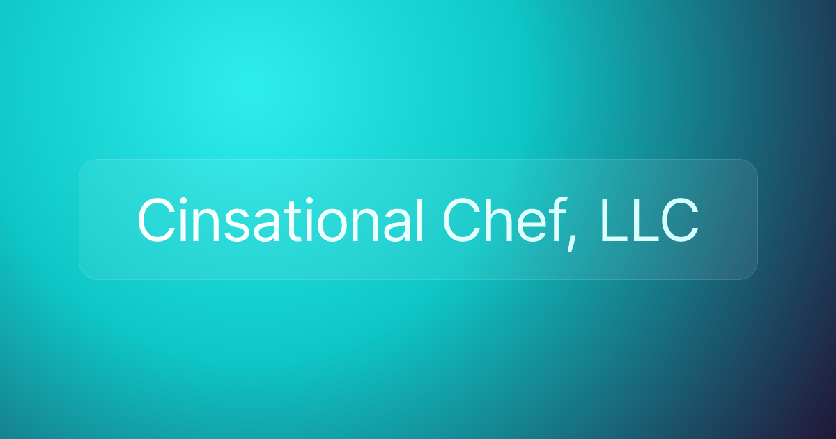 Cinsational Chef, LLC