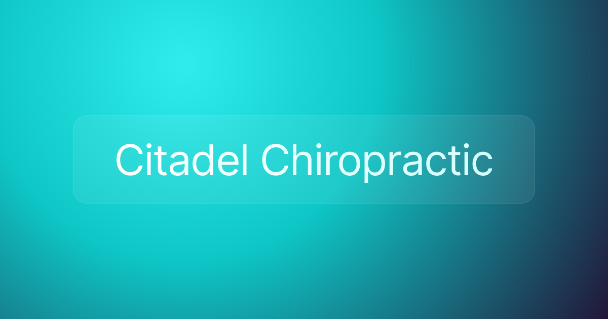 Citadel Chiropractic