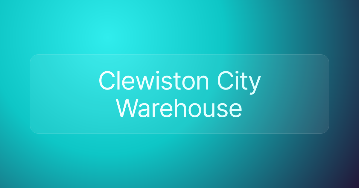 Clewiston City Warehouse
