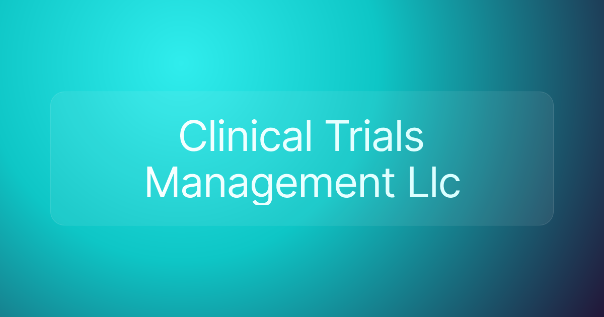 Clinical Trials Management Llc
