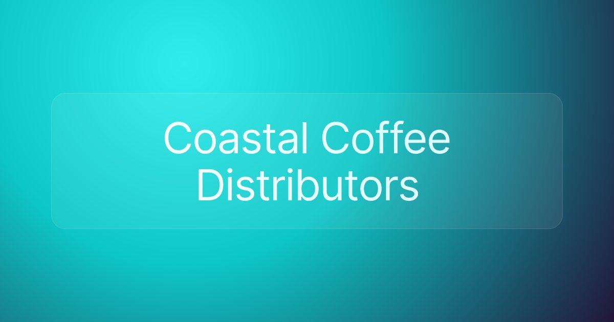 Coastal Coffee Distributors
