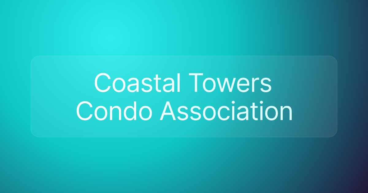 Coastal Towers Condo Association