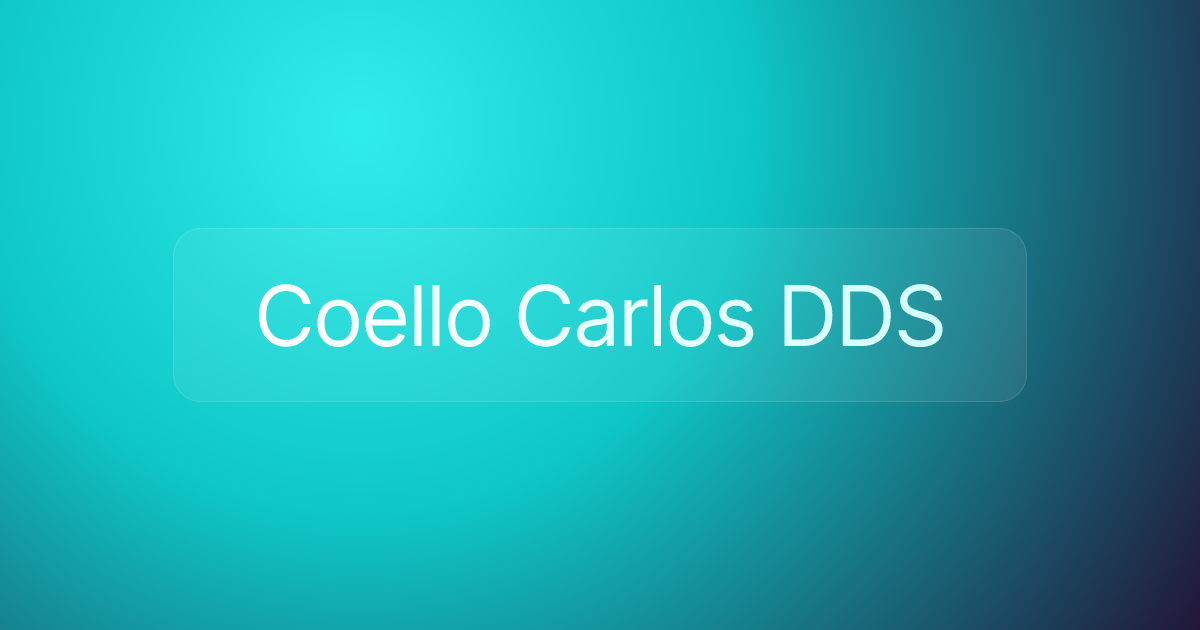 Coello Carlos DDS