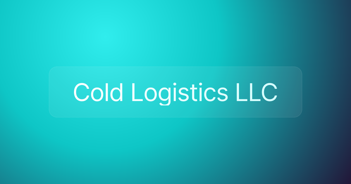 Cold Logistics LLC