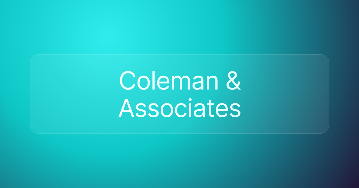Coleman & Associates