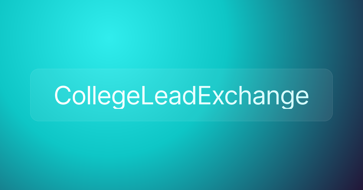 CollegeLeadExchange