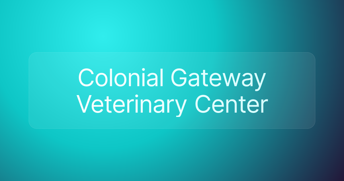 Colonial Gateway Veterinary Center
