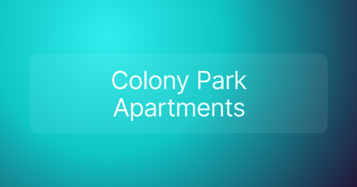 Colony Park Apartments