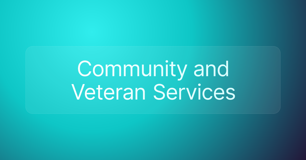 Community and Veteran Services