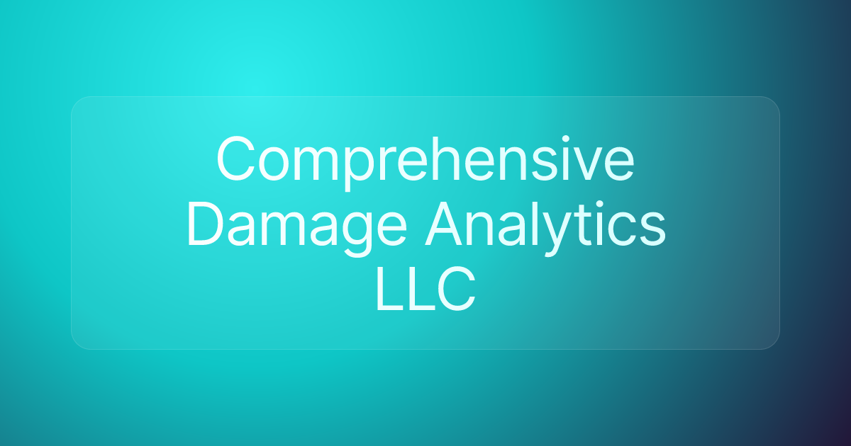 Comprehensive Damage Analytics LLC