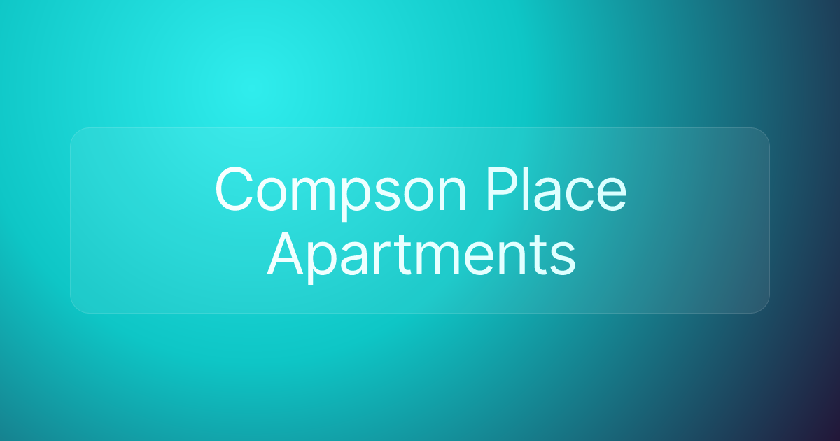 Compson Place Apartments