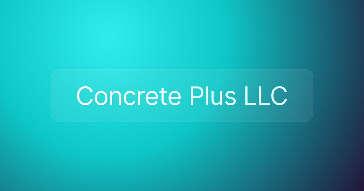 Concrete Plus LLC
