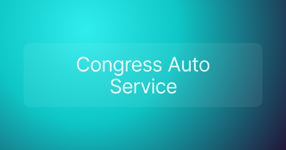 Congress Auto Service