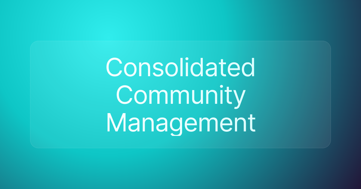 Consolidated Community Management