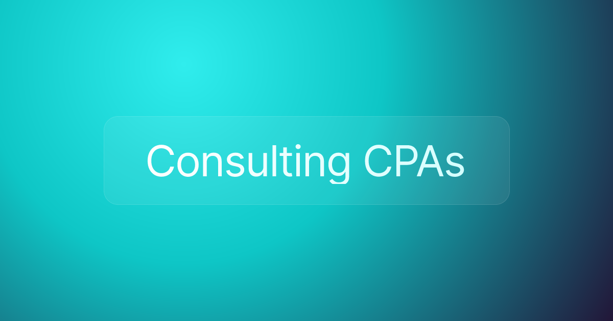 Consulting CPAs