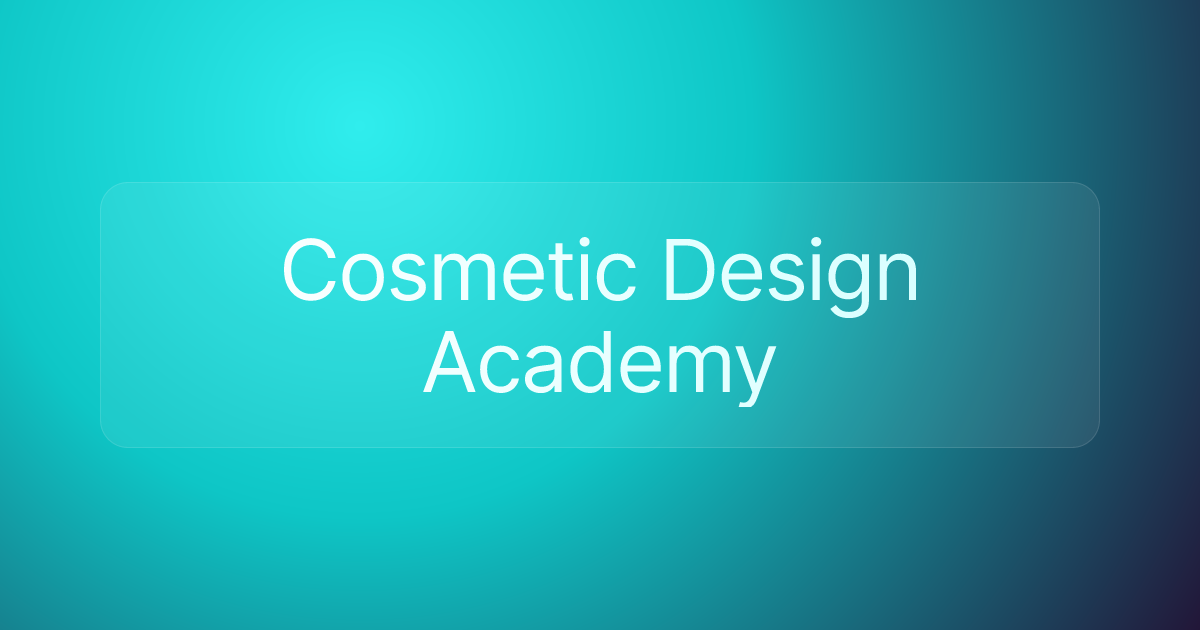 Cosmetic Design Academy