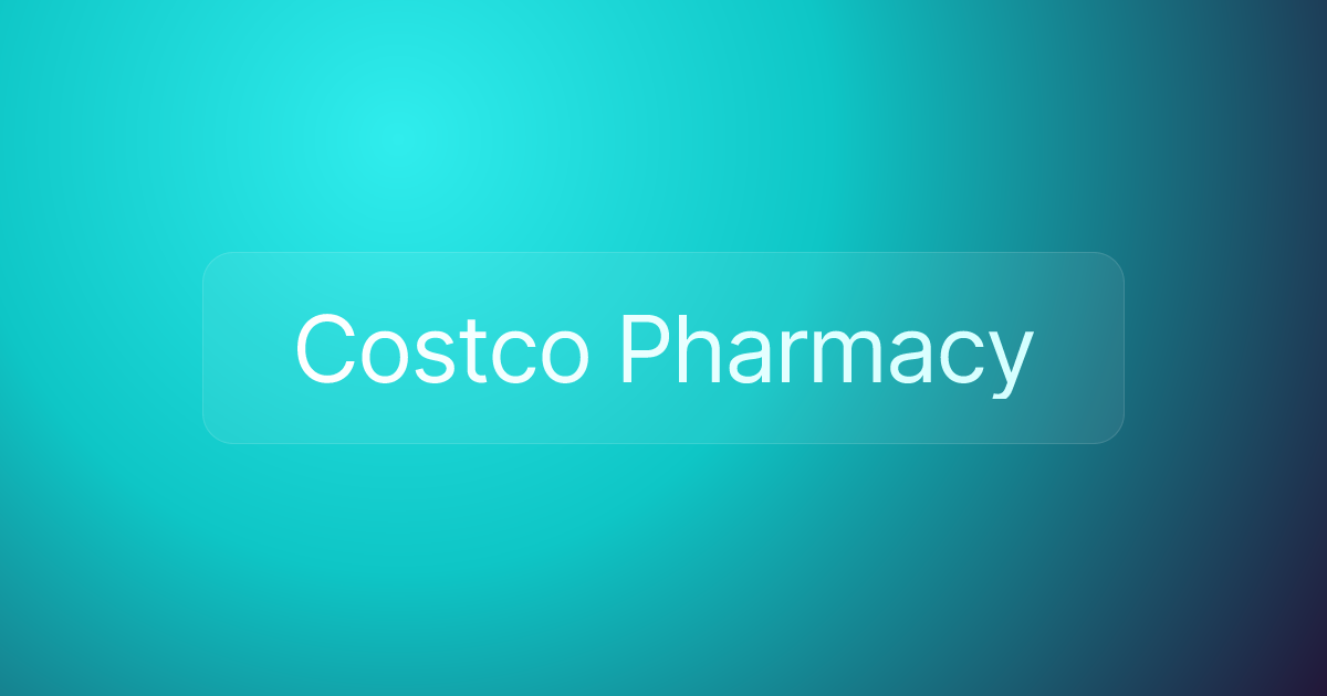 Costco Pharmacy