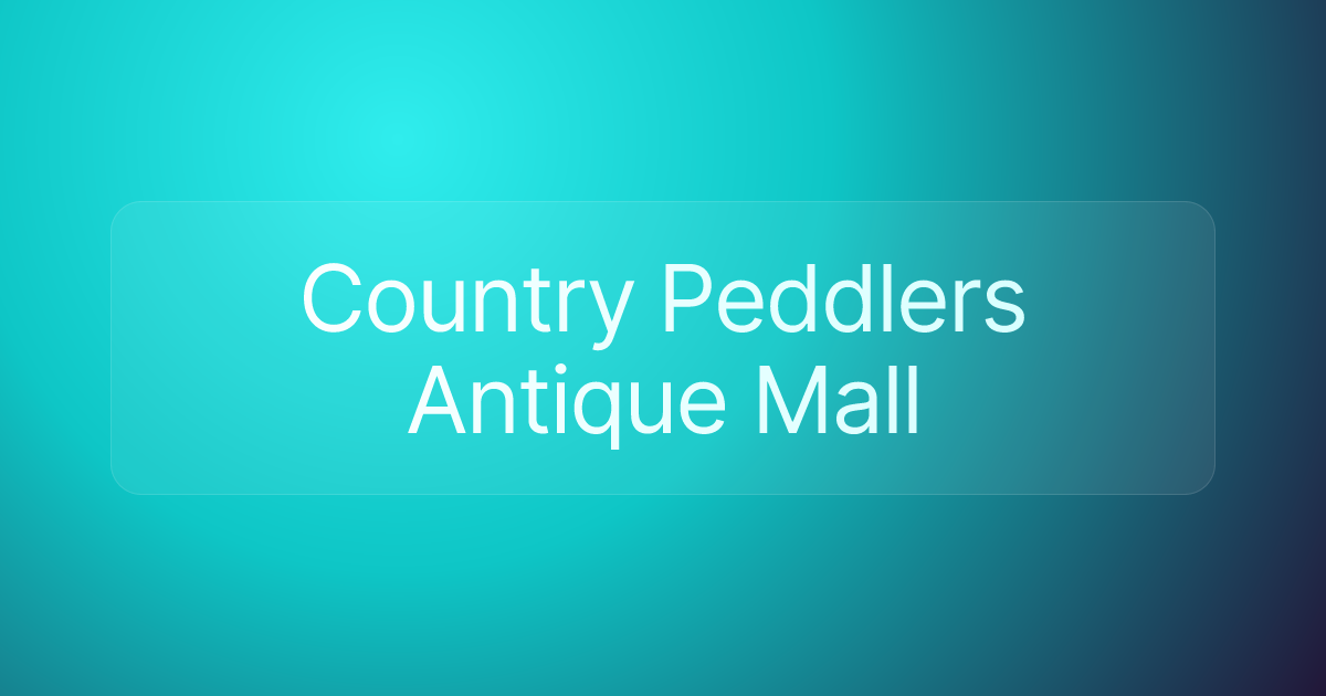 Country Peddlers Antique Mall
