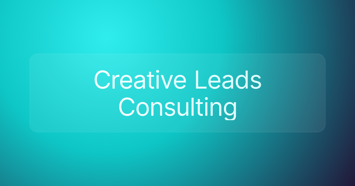Creative Leads Consulting