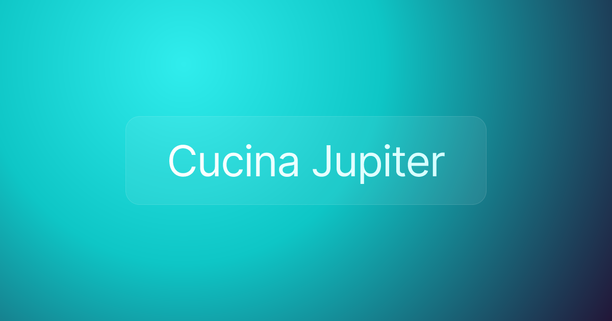Cucina Jupiter