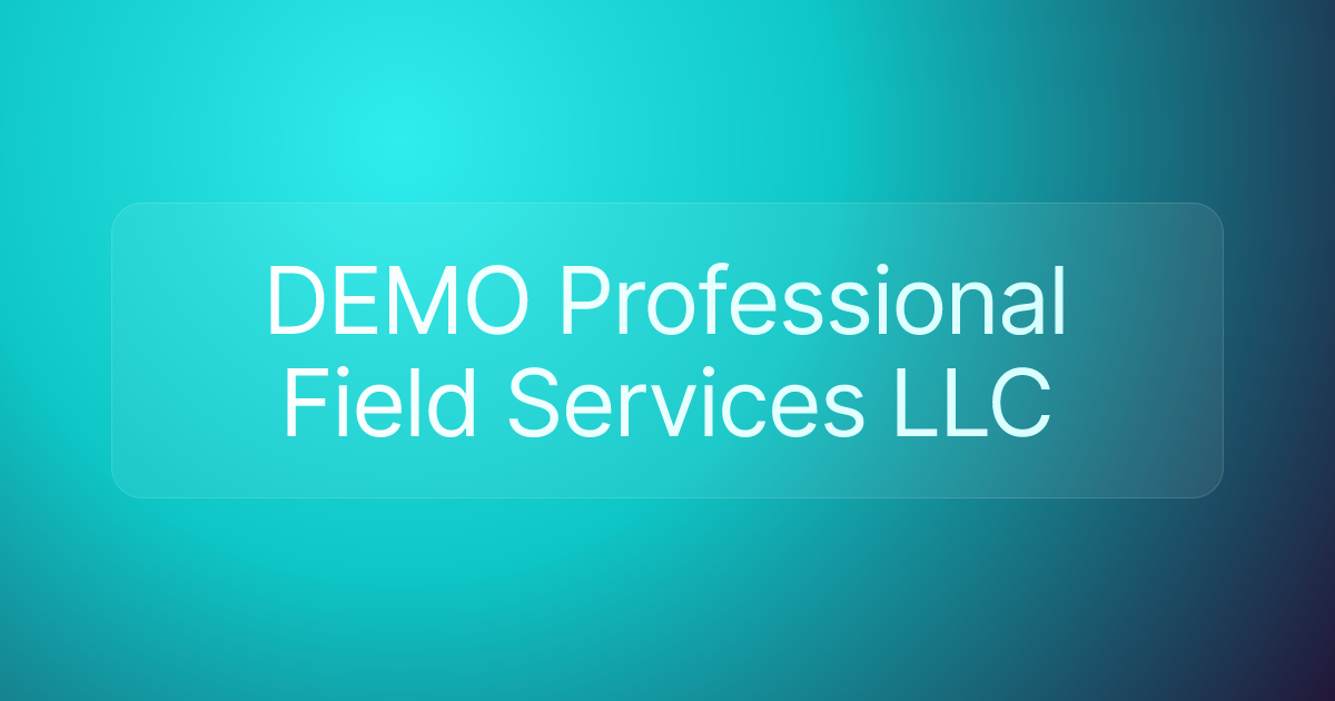 DEMO Professional Field Services LLC