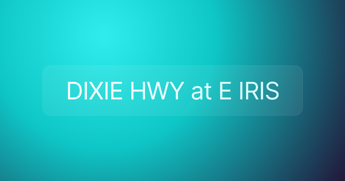 DIXIE HWY at E IRIS