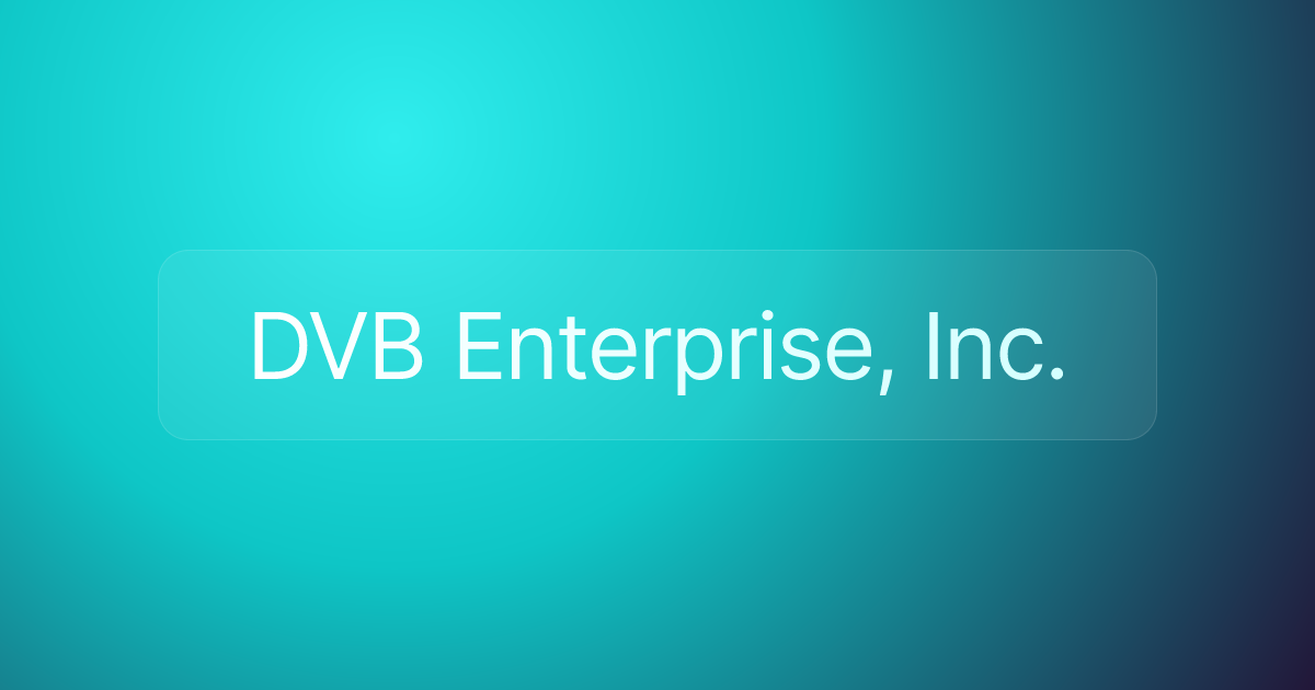 DVB Enterprise, Inc.