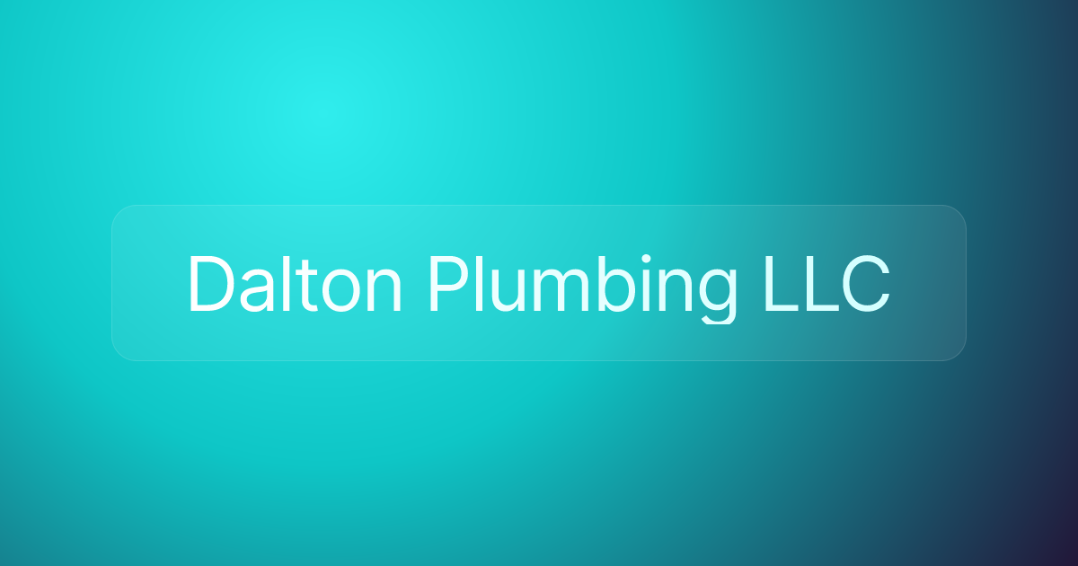 Dalton Plumbing LLC