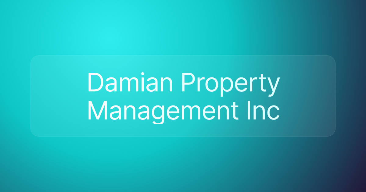 Damian Property Management Inc