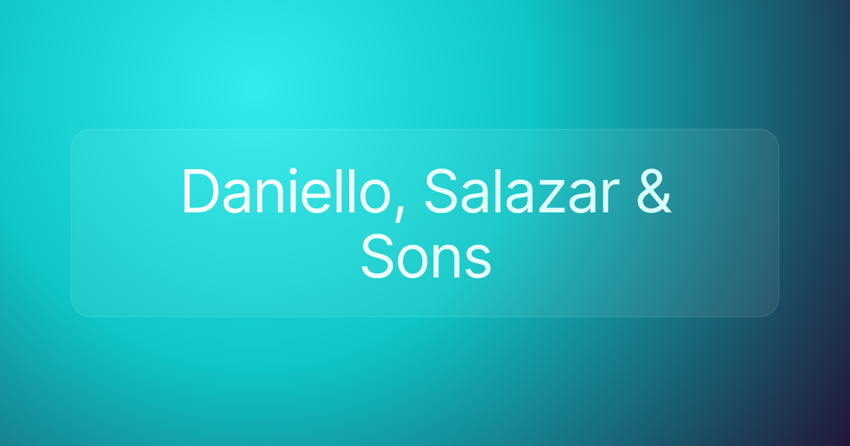 Daniello, Salazar & Sons