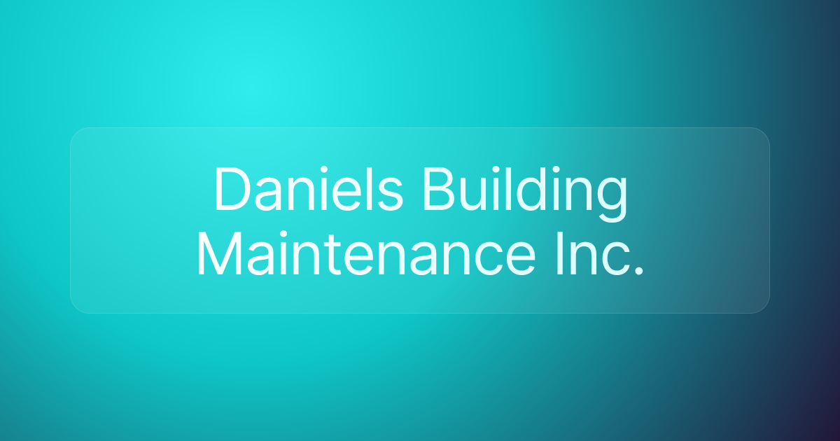 Daniels Building Maintenance Inc.