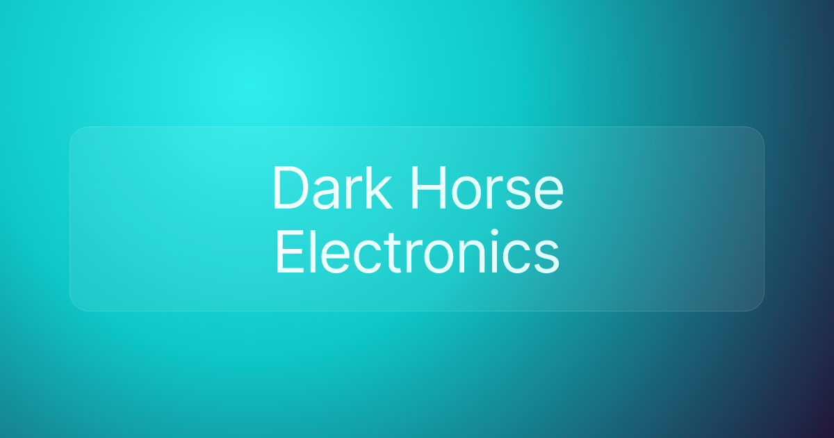 Dark Horse Electronics