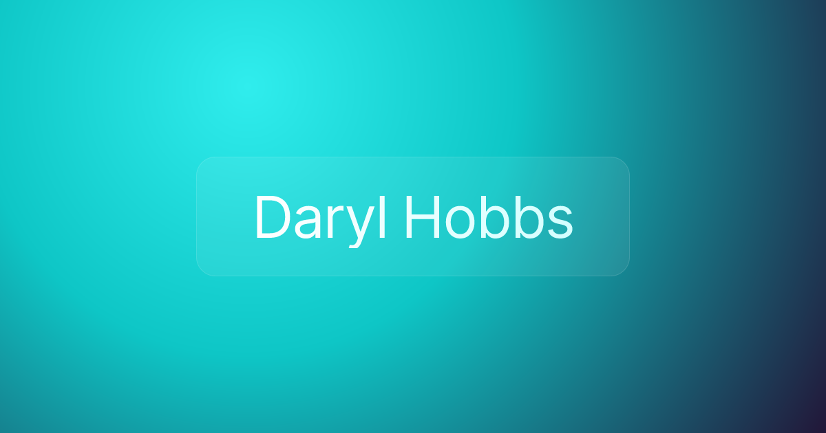 Daryl Hobbs