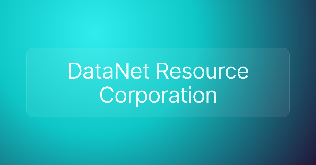 DataNet Resource Corporation