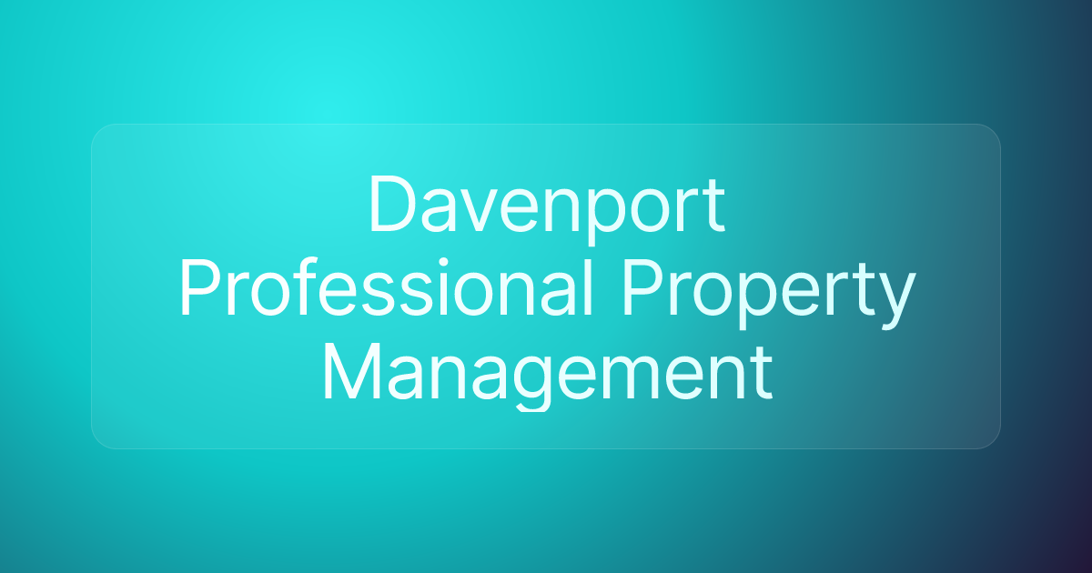 Davenport Professional Property Management