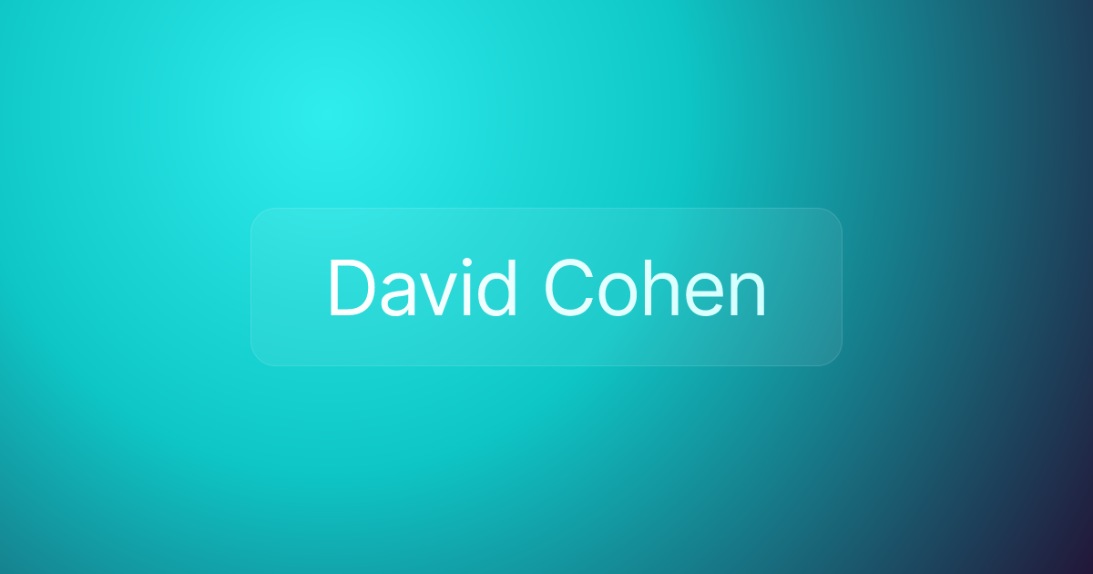 David Cohen