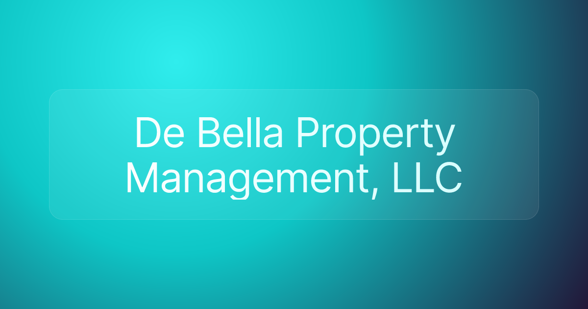 De Bella Property Management, LLC